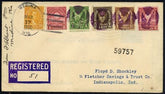 US Wisconsin, Medina 632, 633, 642, 653, 655 Fancy Cancel Cover, Negative "M" in Circle